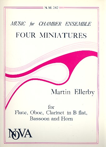 4 Miniatures for flute, oboe, clarinet bassoon and horn score and parts