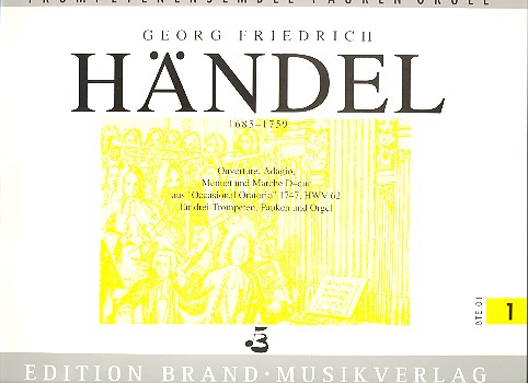 Ouvertre, Adagio, Menuett und Marche D-Dur HWV62  fr 3 Trompeten, Pauken und Orgel Partitur, Trp-Partitur und Stimmen