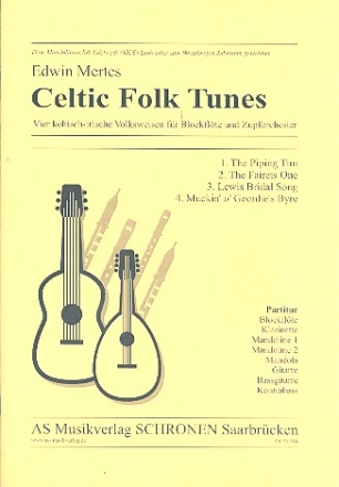 Celtic Folk Tunes fr Blockflte und Zupforchester Partitur