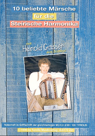 10 beliebte M�rsche: f�r Handharmonika in Griffschrift