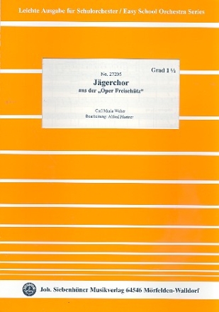 Jgerchor fr Schulorchester Partitur und Stimmen