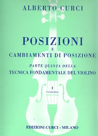 Tecnica fondamentale della violino vol.5,1 posizioni e cambiamenti di posizione