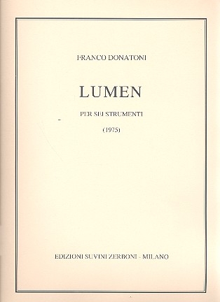 Lumen per ottavino, clarinetto basso, celesta, vibrafono, viola e cello partitura