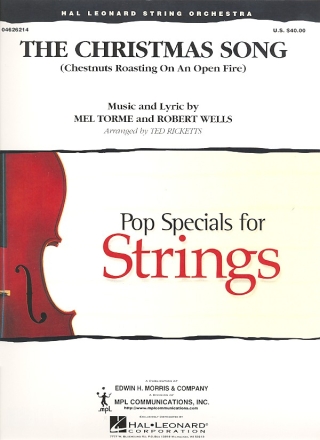 The Christmas Song for string orchestra score and parts (8-8-4--4-4-4)