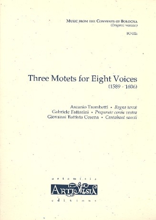 3 Motets for 8 Voices for mixed chorus a cappella score