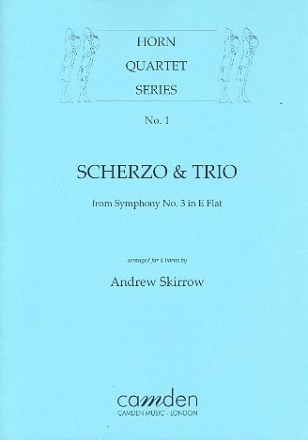 Scherzo and Trio from Symphony in E Flat no 3 for 4 horns score and parts