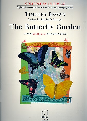 The Butterfly Garden for piano (with lyrics) (with optional teacher accompaniment)