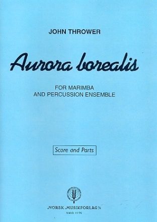 Aurora borealis for marimba and percussion ensemble score and parts
