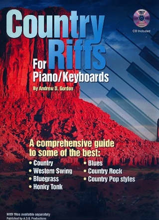 Country Riffs (+CD) for piano (keyboard)