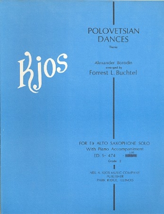 Polovetsian Dances for alto saxophone and piano