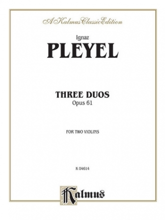 3 Duets op.61 for 2 violins parts