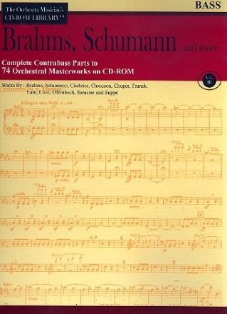 Brahms, Schumann and more - Bass Parts CD-ROM