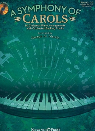 A Symphony of Carols (+CD) for piano (eith optional 2nd piano PDF)