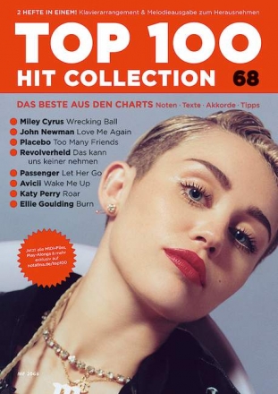 Top 100 Hit Collection Band 68 Songbook Klavier/Keyboard//Gesang/Gitarre (Midifiles und Playalongs als Download)