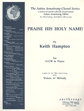 Praise his holy Name! for mixed chorus and piano choral score