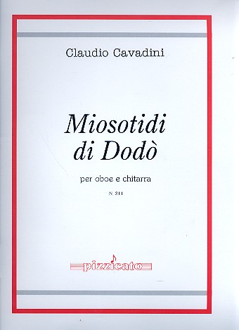 Miosotidi di Dodo for oboe and guitar score