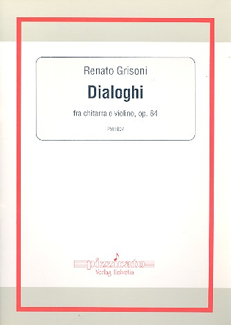 Dialoghi op.84 fr Violine und Gitarre Partitur und Stimmen
