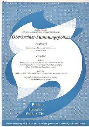 Oberkrainer Stimmungspolkas fr Akkordeonorchester Partitur