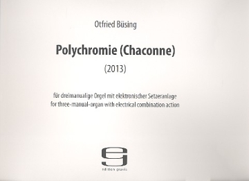 Polychromie fr dreimanualige Orgel mit elektronischer Setzeranlage