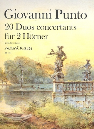 20 Duos concertants fr 2 Hrner 2 Spielpartituren