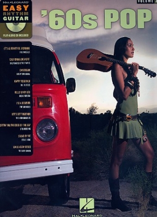 60's Pop (+CD): for rhythm guitar in tablature (with lyrics and chords) Easy rhythm guitar vol.3