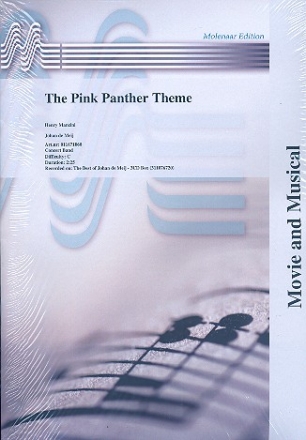 The Pink Panther Theme: for concert band score and parts