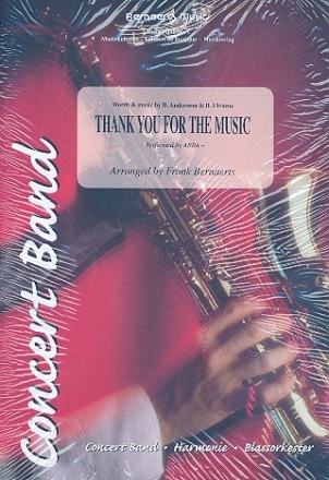 Thank You for the Music: fr Blasorchester Partitur und Stimmen