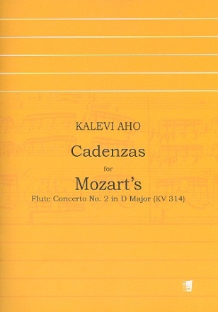 Cadenzas for the Flute Concerto in D Major no.2 KV314 from Mozart for flute
