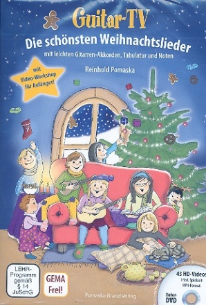 Guitar TV - Die sch�nsten Weihnachtslieder (+DVD) f�r Gitarre/TAB