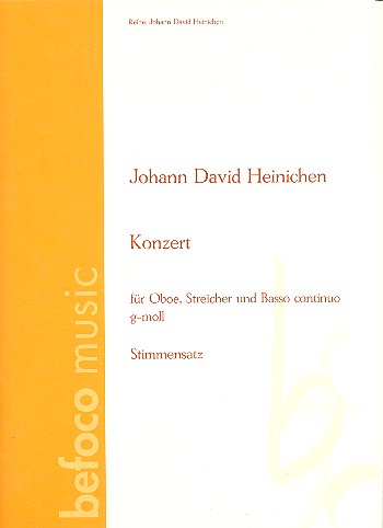Konzert g-Moll fr Oboe, Streicher und Bc Streicherstimmen (3-3-2-3)