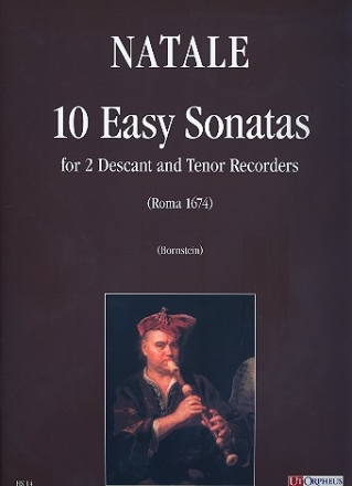 10 easy Sonatas for 2 descant and tenor recorder score