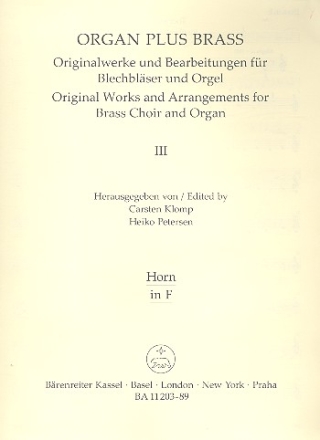 Toccata festiva fr Orgel und Blechblser Horn in F