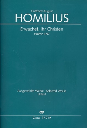 Erwachet ihr Christen HoWVII.57 fr Soli, gem Chor und Orchester Partitur