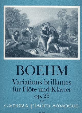 Variations brillantes ber Du du liegst mir im Herzen op.22 fr Flte und Klavier