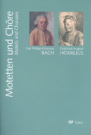 Motetten und Chor�le von C.P.E. Bach und G.A. Homilius f�r gem Chor (z.T. mit Tasteninstrument) Partitur