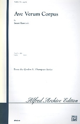 Ave verum corpus for mixed chorus a cappella score