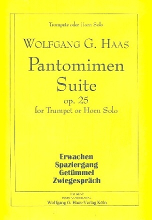 Pantomimen Suite op.25 fr Trompete (Horn)