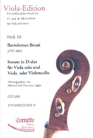 Sonate D-Dur fr Viola solo und Viola oder Violoncello