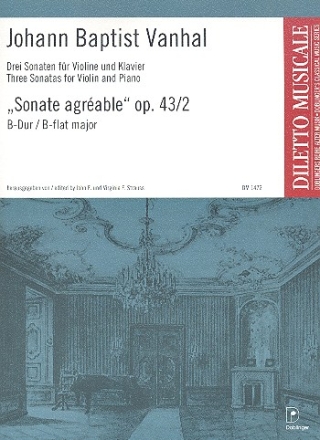 Sonate agrable B-Dur op.43,2 fr Violine und Klavier