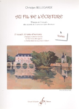 Au fil de l'�criture vol.2 textes