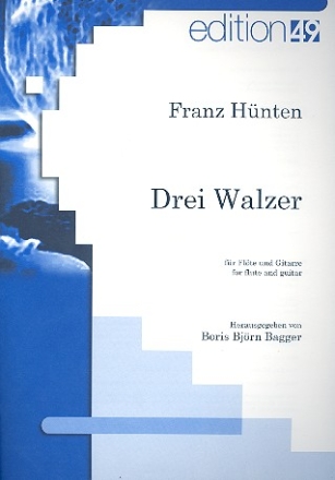 3 Walzer fr Flte und Gitarre Partitur und Stimme