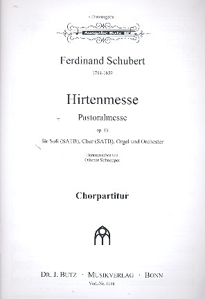 Hirtenmesse op.13 fr Soli, gem Chor, Orchester und Orgel Chorpartitur