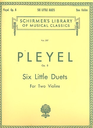 6 little Duets op.8 for 2 violins parts