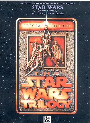 The Star Wars triology: Theme for big note piano