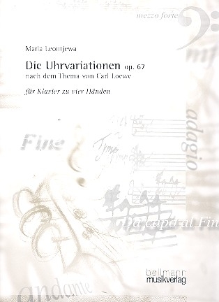 Die Uhrvariationen op.67 fr Klavier zu 4 Hnden Spielpartitur