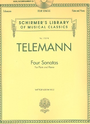 4 Sonatas (+Audio Access) for flute and piano