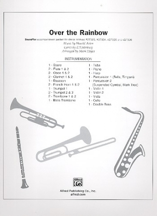 Over the Rainbow for chorus and instruments score and instrumental parts