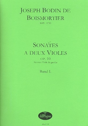 Sonates a deux violes op.10 Band 1 (nos.1-3) fr 2 Viole da gamba 2 Spielpartituren