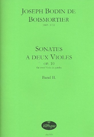Sonates a deux violes op.10 (nos 4-6) fr 2 Viole da Gamba 2 Spielpartituren