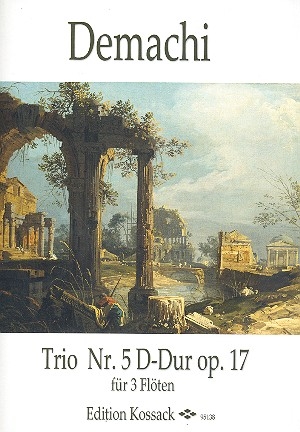 Trio D-Dur Nr.5 op.17 fr 3 Flten Partitur und Stimmen